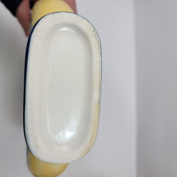 Vintage Shonfeld's Ceramic Italian Motif Hand Painted Donut Oil Decanter - Picture 6 of 7